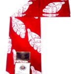 Red & White Premium Ankara Fabric